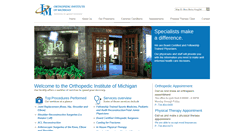 Desktop Screenshot of orthomich.com