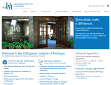 Tablet Screenshot of orthomich.com
